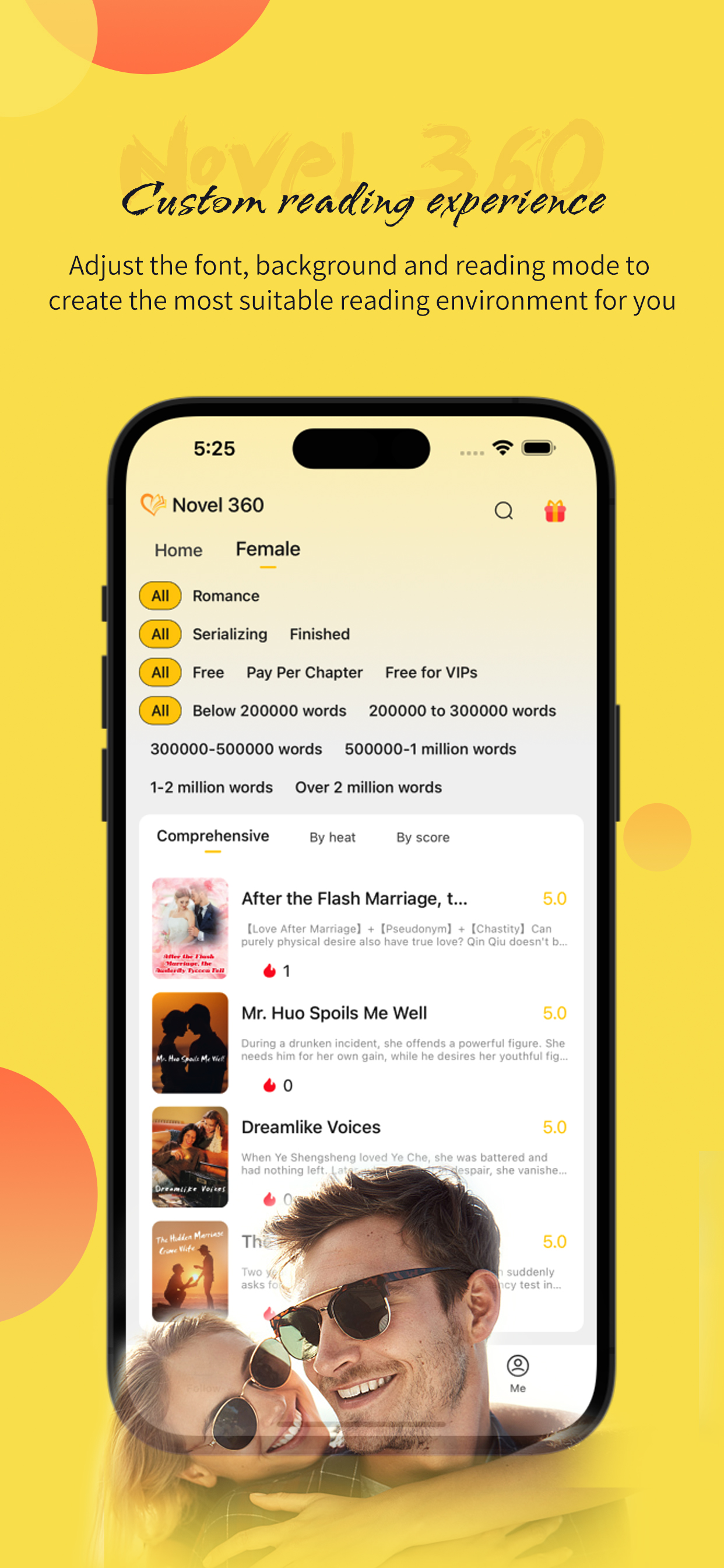 Leafveil customizable novel reading experience